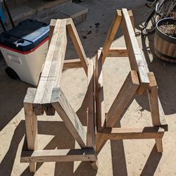 Pair of sturdy work horses