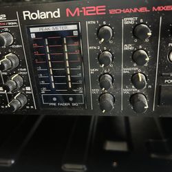 Roland M12E Stereo Line Mixer With EQ, Aux,pan And Fx
