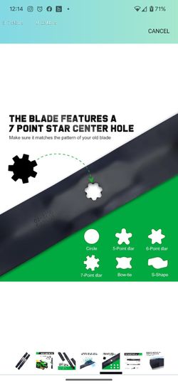 Topcn-autoparts High Lift Mower Blades – Fits John Deere 42 Inch Deck, AM141034 M154062, 2 Pack - View #2