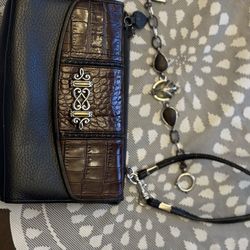 Vintage Brighton crossbody/wristlet with bracelet