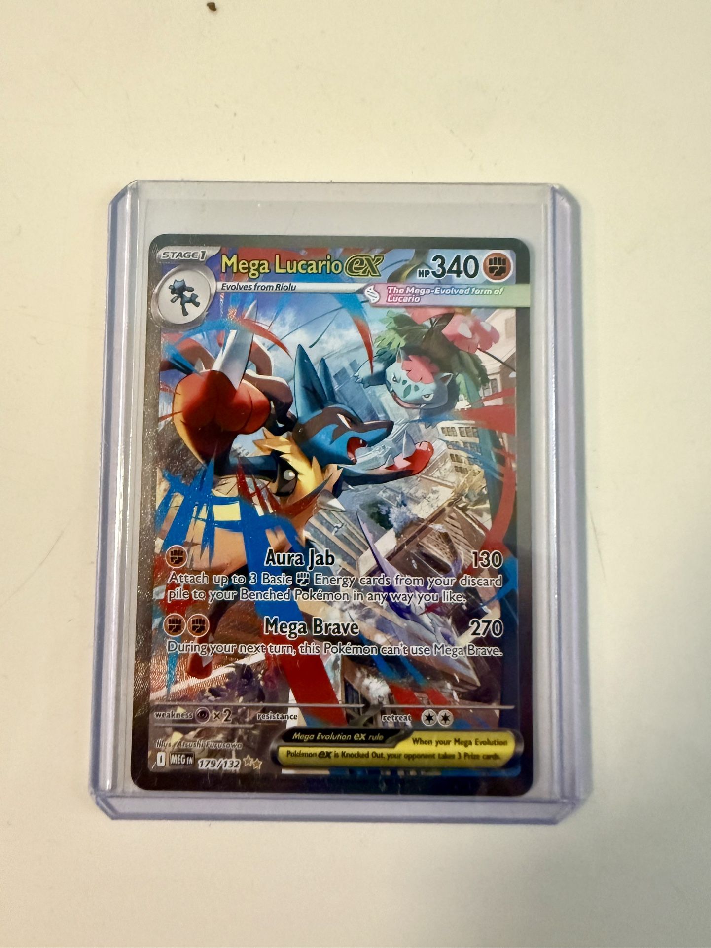 Pokemon Mega Lucario ex - SIR 179/132 - ME01: Mega Evolution
