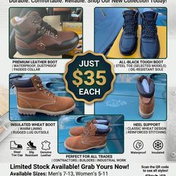 Safety steel boots