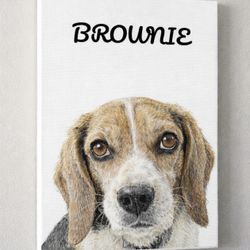 Canvas Custom pet Portrait 
