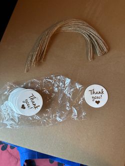 Wedding note tag