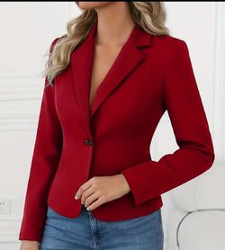 Scarlett Crimson Blazer Size Small