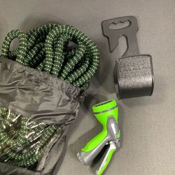 100 ft Expandable Garden Hose with 10 Function Sprays, Extra Strength Fabric