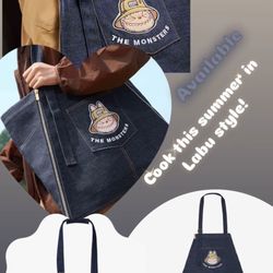 Labubu Denim Apron Bag 2 Style 