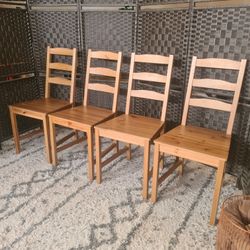 (4pc) Ikea Stefan Dining Room Chairs