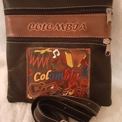 Brand New Columbian Leather Crossbody Purse