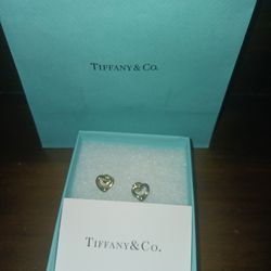 Origional And Authentic Tiffany & Co. Open Heart Earrings 