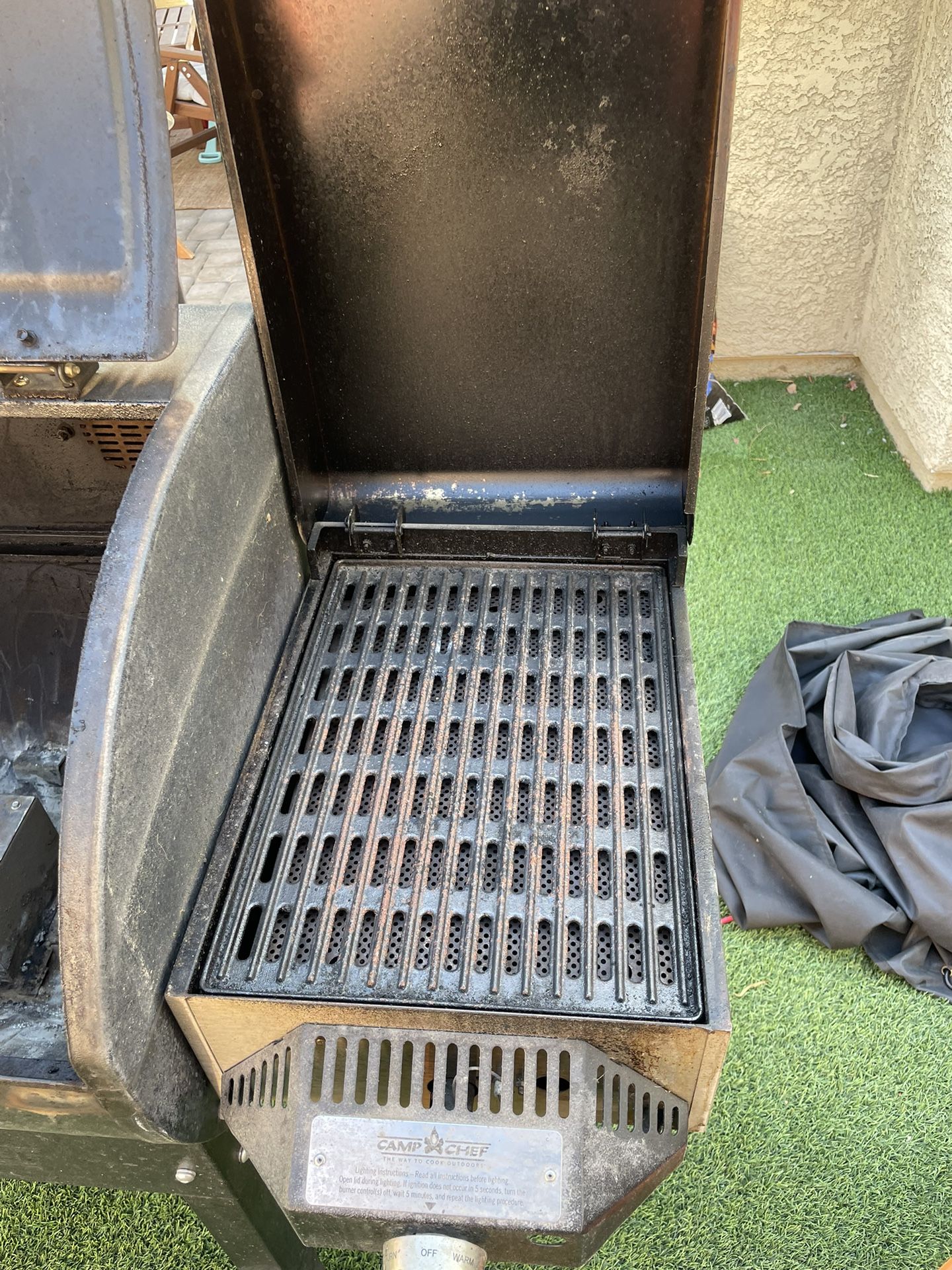 Camp Chef DLX w/ Sear Box, Grill Cover, and 2 Propane Tanks for Sale in