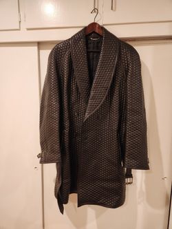 Gianni Versace Vintage Coat Leather