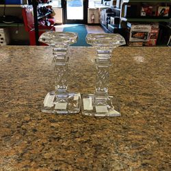 Waterford Crystal Set Of 2 Candle Holders