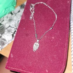 Stainless Steel Owl Anklet