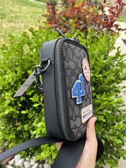 Coach Stanton Crossbody In Signature Jacquard With Ski