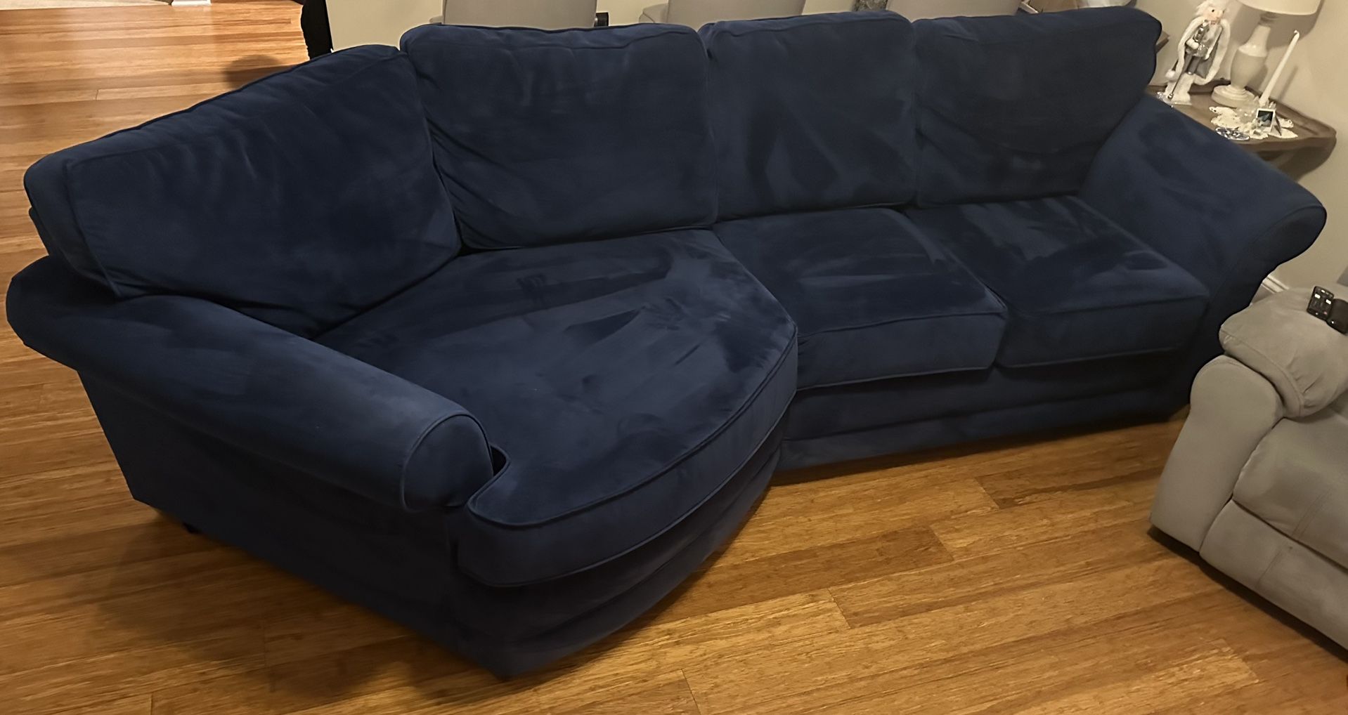 Like New Blue Couch - Was A Custom Order