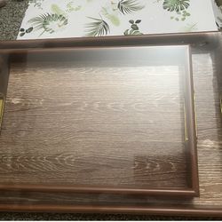 Wooden Serving Trays – Set of 2