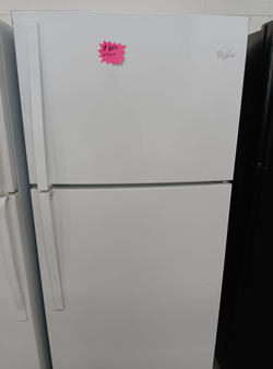 Whirlpool Top Freezer Fridge – White, Clean and Ready