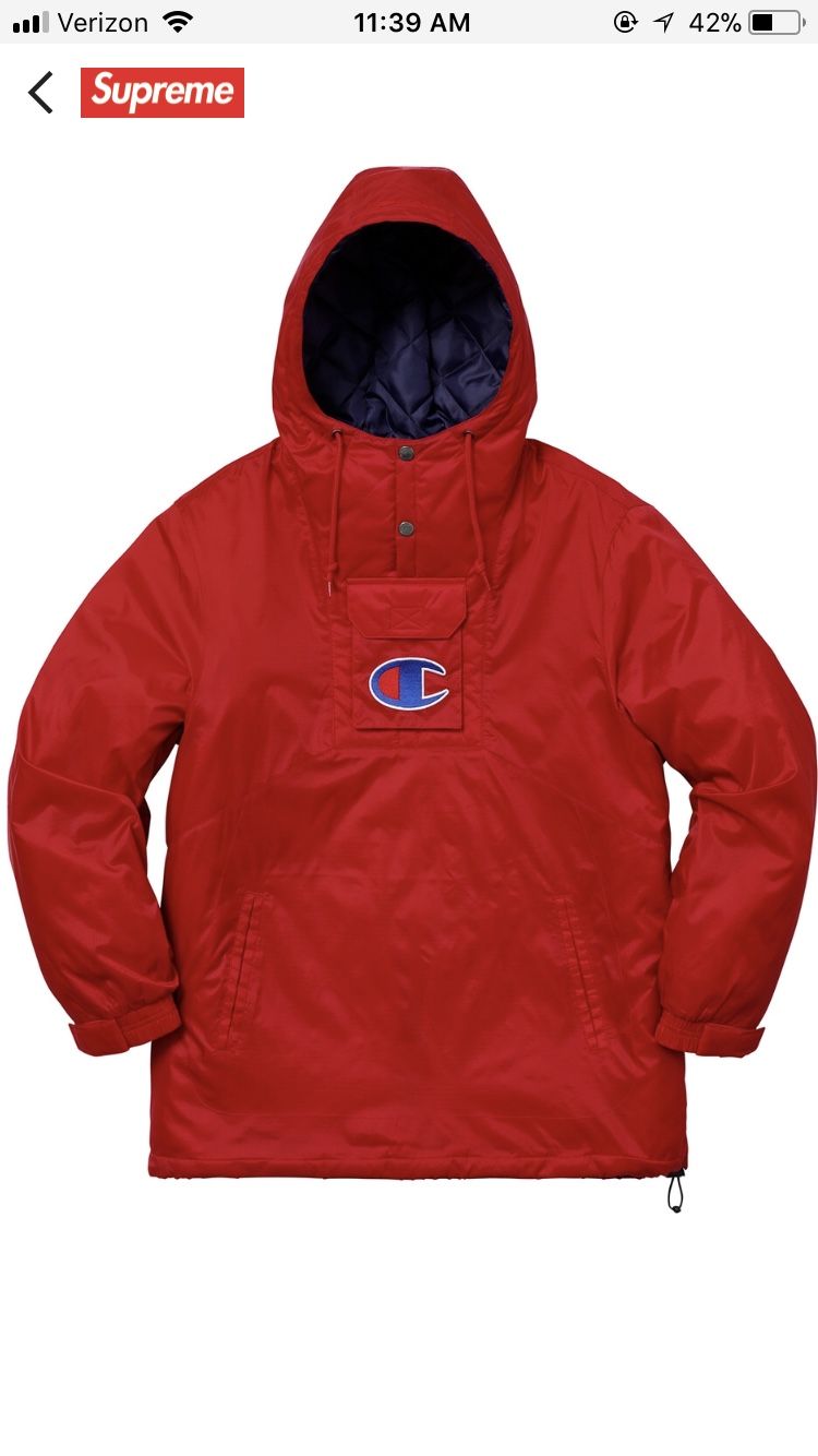 Supreme champion parka jacket Small