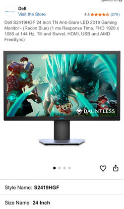 Dell S2419HGF 24” Monitor 