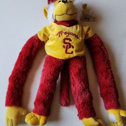 Forever Collectibles USC Trojans Plush Hanging Monkey, 18”