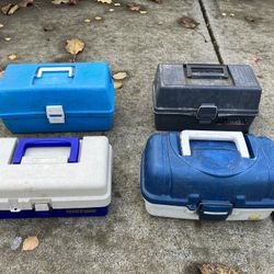 4 Fishing Tackle Boxes