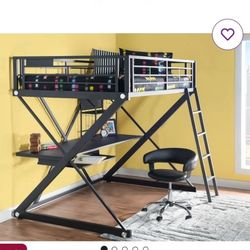 Metal Loft Bed Full Size 