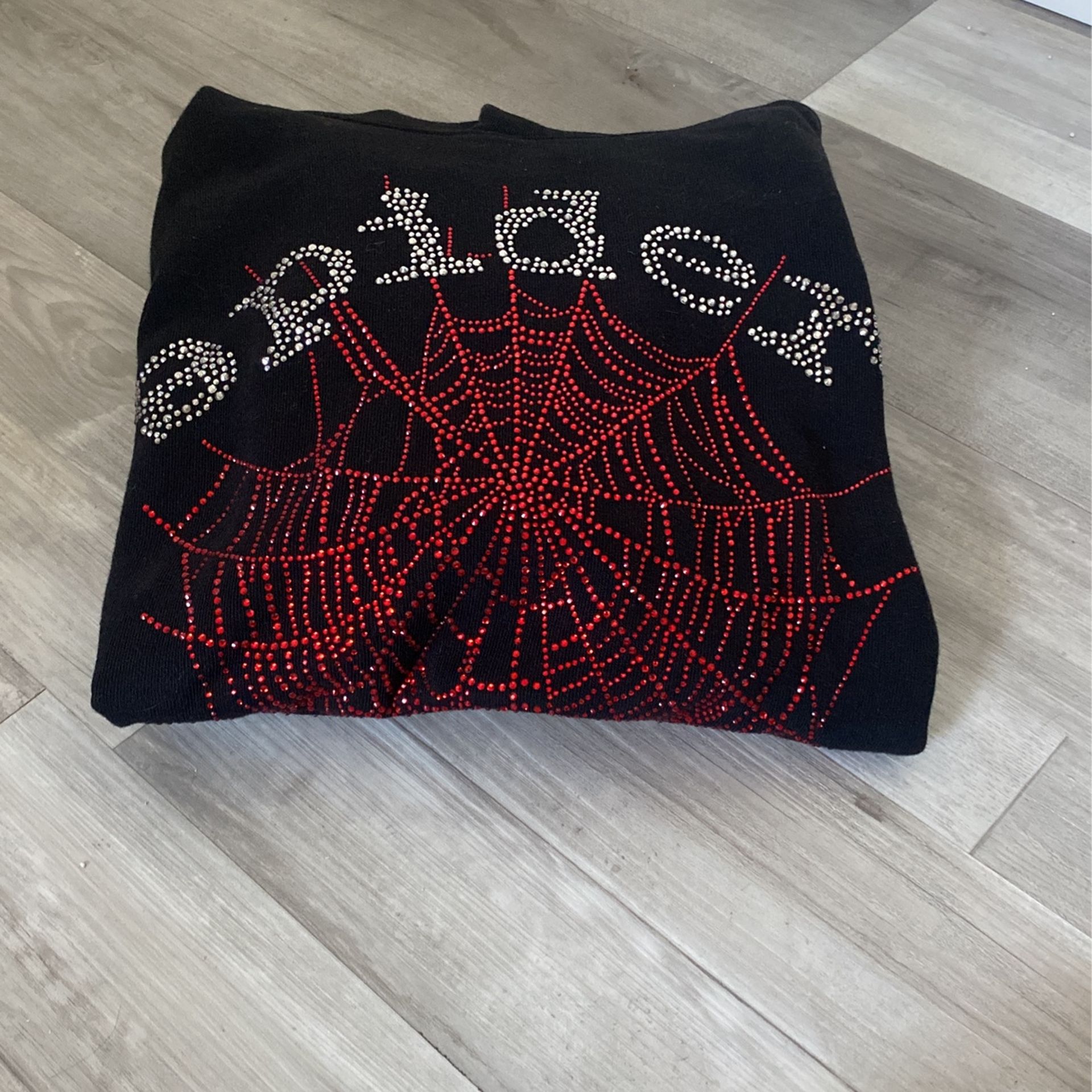 Spider Hoodie Rhinestones