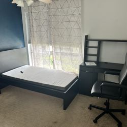 Twin Bed Set and Desk/Chair (Like New)
