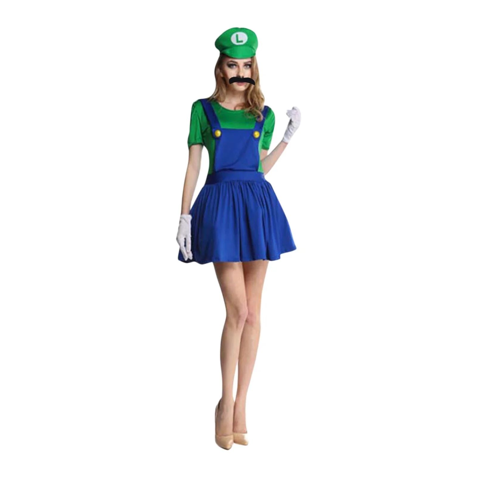 Luigi From Mario Bros Costume Size Adult Small