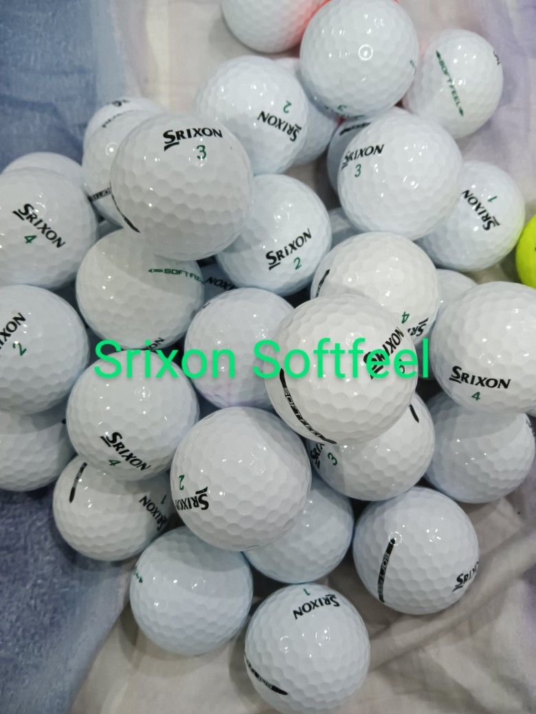 50 Used Srixon Softfeel Balls In Excellent Condition Mint To 4a