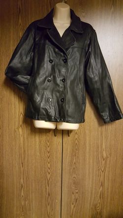 Black Medium Leather Jacket Brandon Thomas