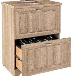 Realspace magellan 2 drawer lateral file cabinet blonde ash