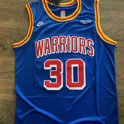 Curry Blue  30 Golden State Warriors City Edition Jersey Small