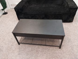 Black Coffee Table w/ Storage