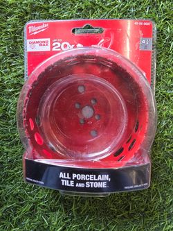 🔥 MILWAUKEE 4-1/4” DIAMOND MAX HOLE SAW 🔥
💲 ONLY $35 💲
CUTS PORCELAIN • TILE • STONE