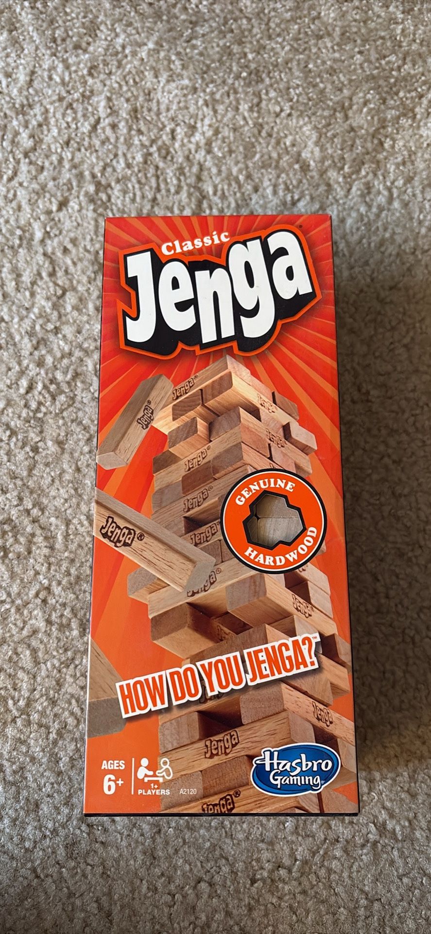 Classic Jenga Hardwood Hasbro Gaming