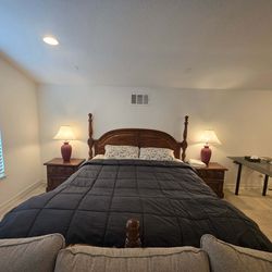 King Size Bed Set with Mattress