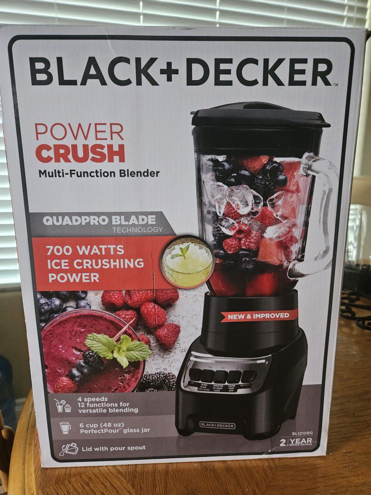 BLACK+DECKER Counter Top Blender, Black, BL1210BG