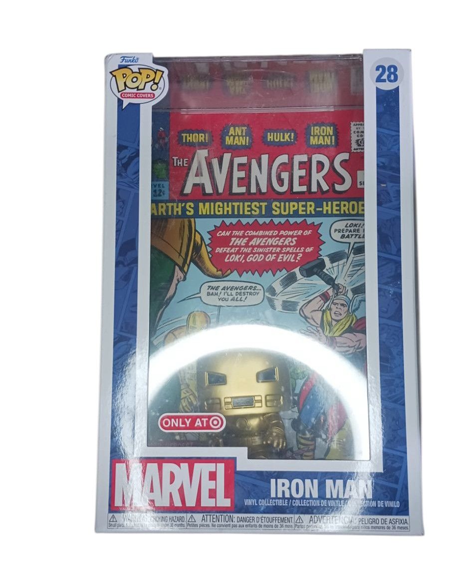 Funko Pop Iron Man Avengers comic book,