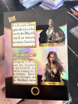 Pieces of the Past Dual Relics Trading Card Morgan & Bonny