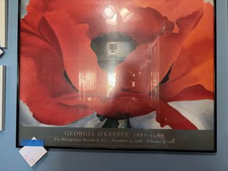 Georgia O'Keeffe Framed Exhibition Poster