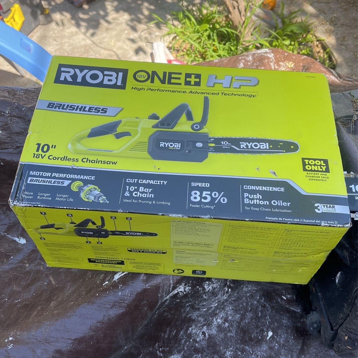 RYOBI ONE+ HP 18V Brushless 10 in. Battery Chainsaw (Tool Only)