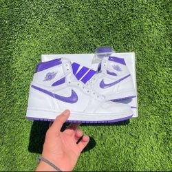 Air Jordan 1 Retro High Court Purple - Size 5 Womens - Brand New