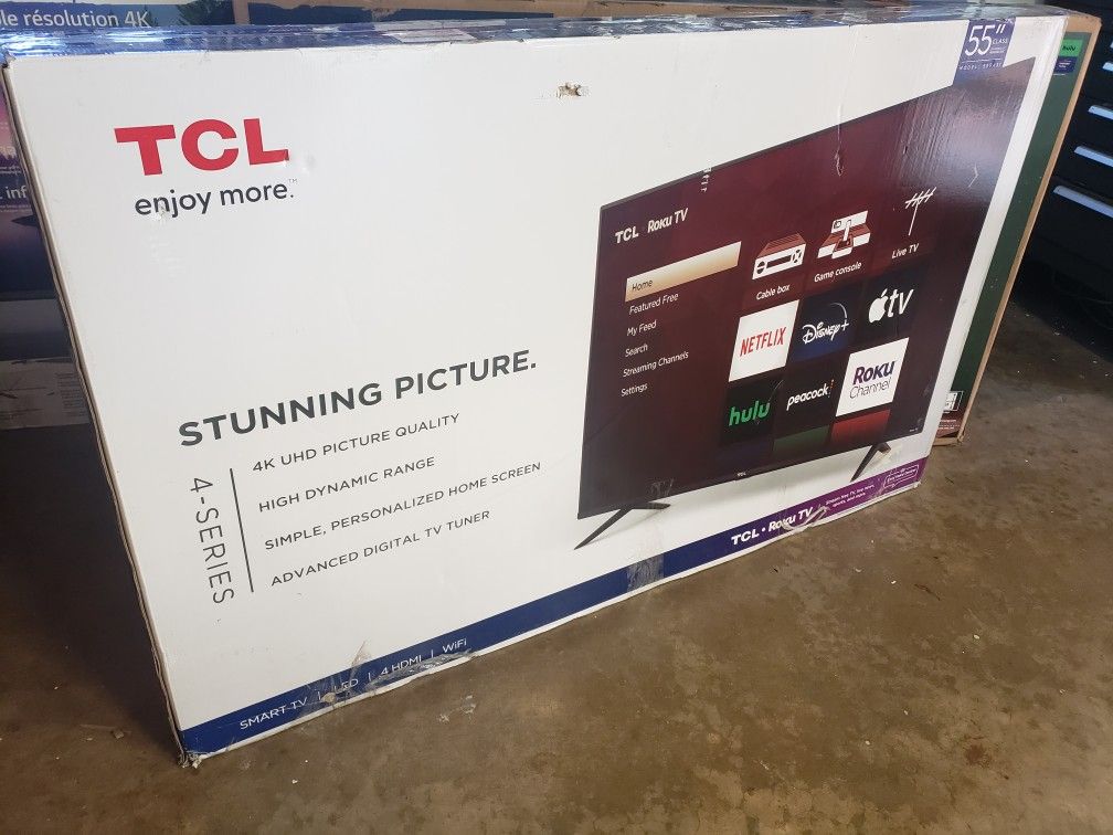 Tv TCL Roku 55", 4k, Alexa, Google, Excellent