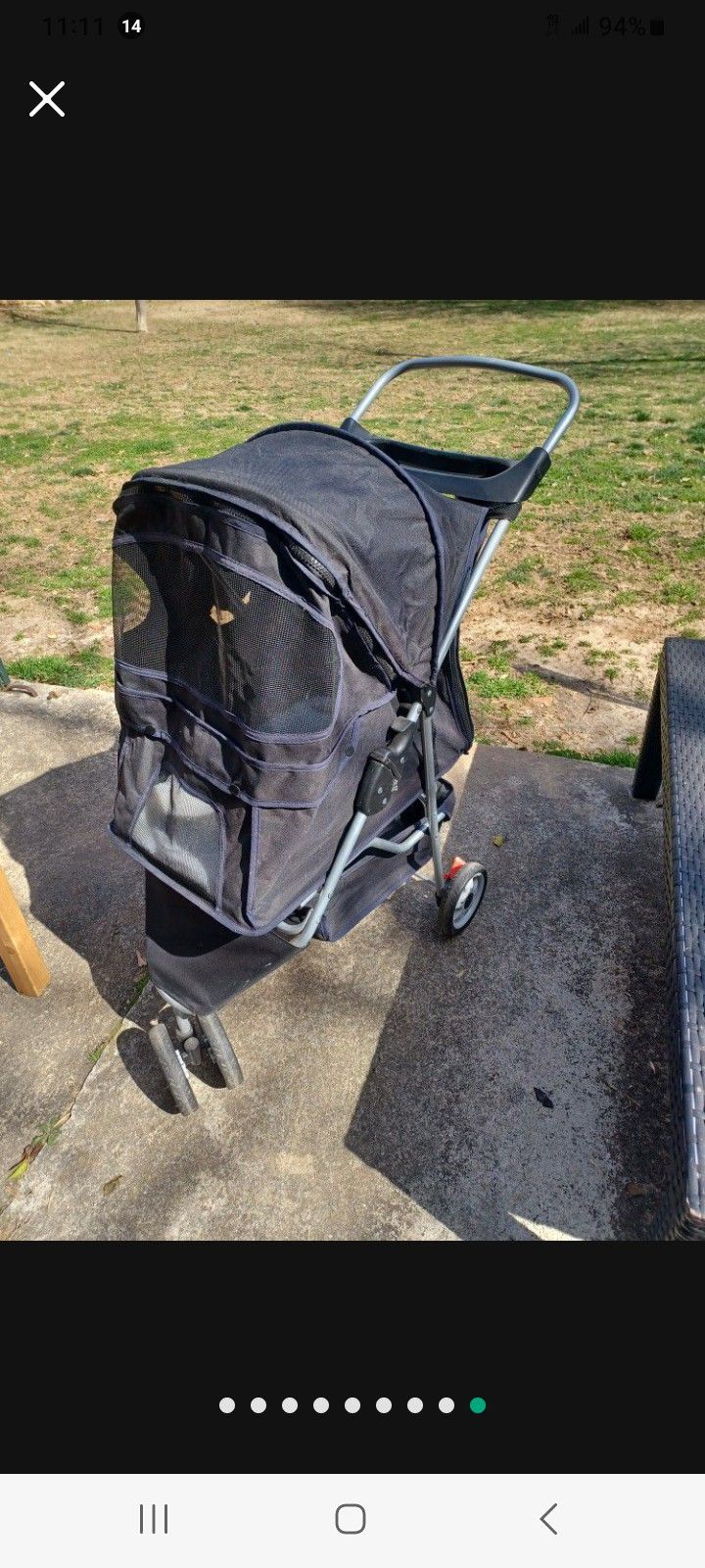 Animal Pet Dog Cat Stroller With Cover