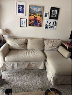 Pottery Barn sectional couch