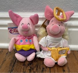 Disney’s plush piglet as Easter, and choir angel piglet