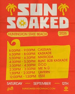 2 SUNSOAKED tickets