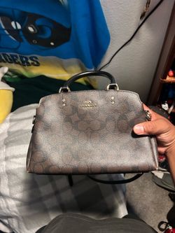 Coach brown signature  bag canvas satchel